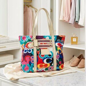 Coach Poppy Pop Signature C Glam Tote (Style No. 13839)